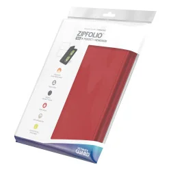 Ultimate Guard - Zipfolio 160 - 8-Pocket XenoSkin Rood | 4260250077276