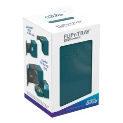 produit : boîte pour cartes Flip n Tray Deck Case 100+ taille standard XenoSkin Bleu Pétrole marque : Ultimate Guard
