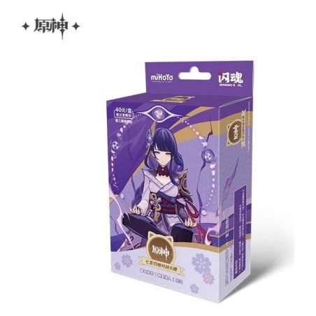 Genshin Impact Jeu de Cartes à Collectionner Pre-Build Starter Deck 01 Series 03 Raiden Shogun *Version Chinoise*