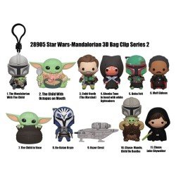 Star Wars Mandalorian 3D Foam Bag Clips Series 2 Display (24)