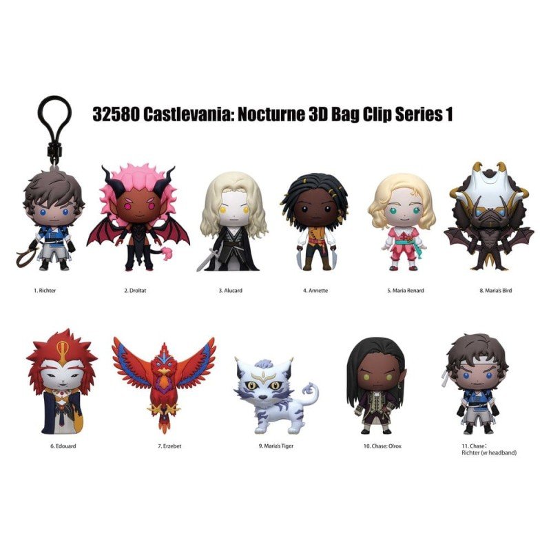 Castlevania Nocturne 3D Foam Bag Clips Serie 1 Display (24)