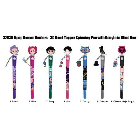 K-Pop Demon Hunter 3D Head Topper Pen Display (16)