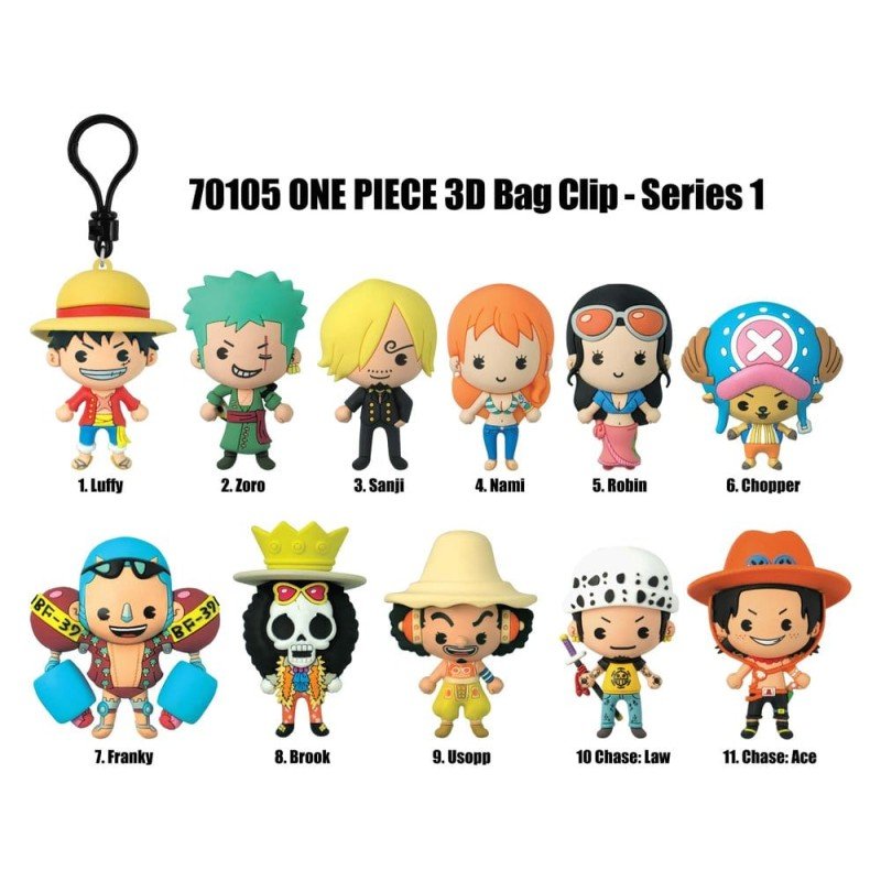 One Piece 3D présentoir porte-clés Serie 1 (24)