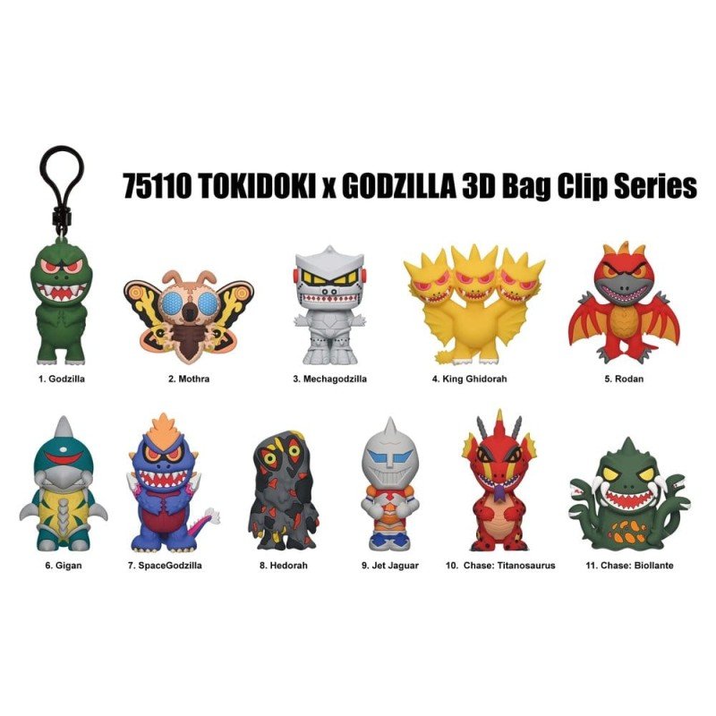Tokidoki x Godzilla 3D présentoir porte-clés (24)
