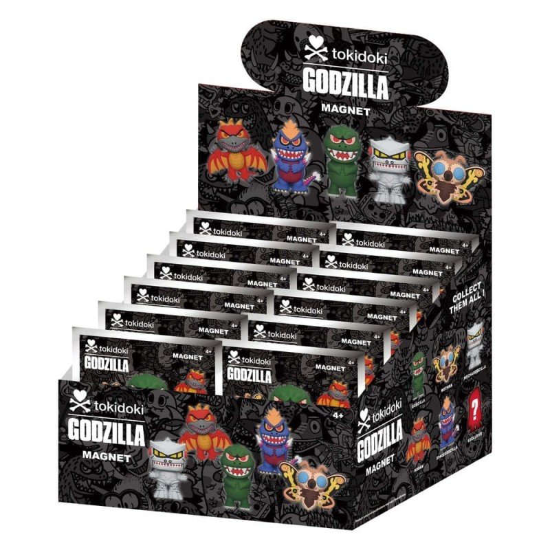 Tokidoki x Godzilla Magnets Blind Pack Serie 1 Display (12)