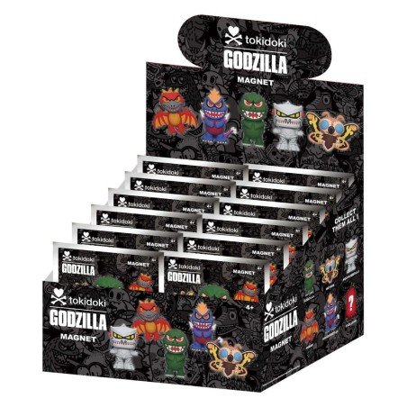 Tokidoki x Godzilla Magnets Blind Pack Serie 1 Display (12)