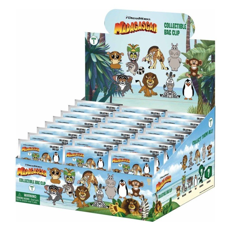 Madagascar 3D présentoir porte-clés Serie 1 (24)