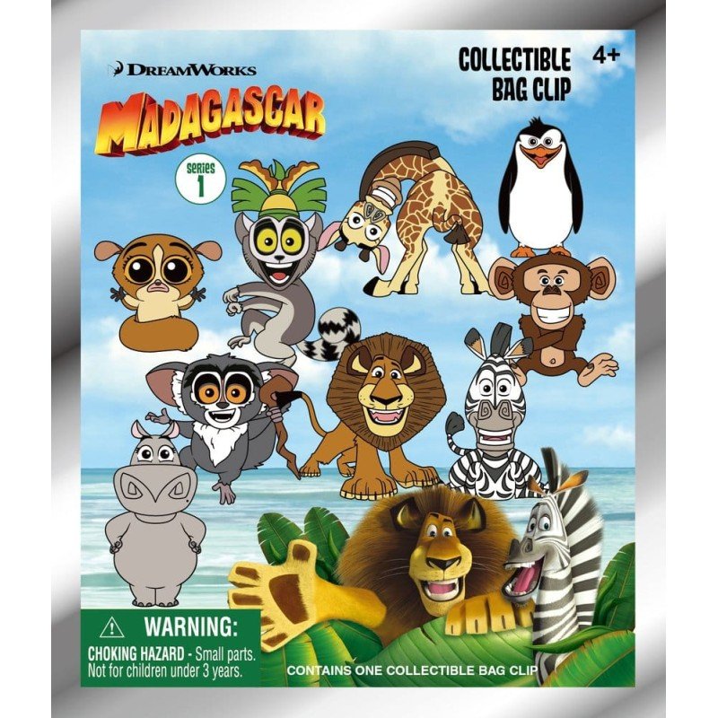 Madagascar 3D présentoir porte-clés Serie 1 (24)