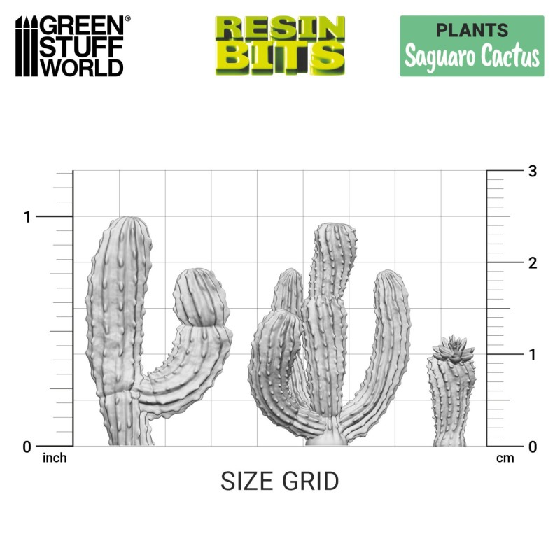 Green Stuff World- 3D Printed - Plants - Saguaro Cactus