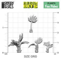 Green Stuff World- 3D Printed - Plants - Palm Trees