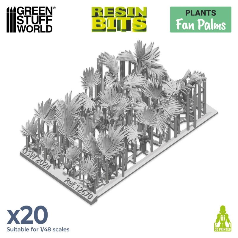 Green Stuff World - 3D-geprint - Planten - Palmbomen