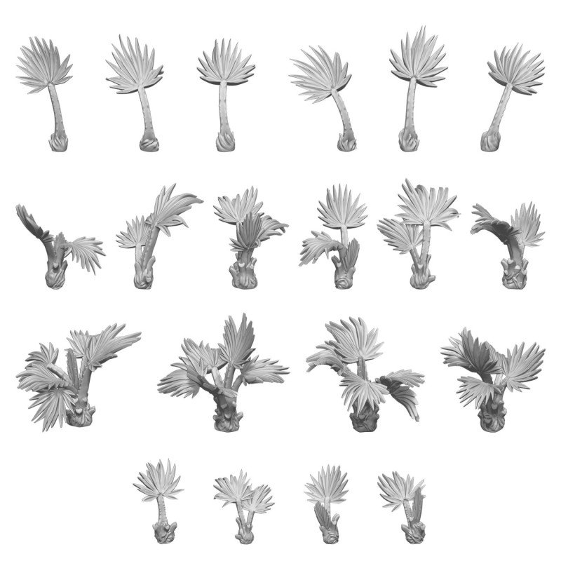 Green Stuff World- 3D Printed - Plantes - Palmiers