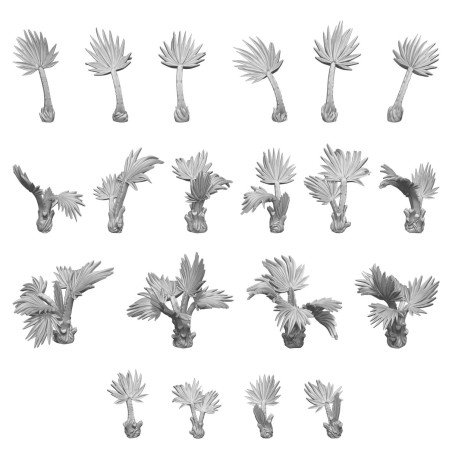 Green Stuff World - 3D-geprint - Planten - Palmbomen