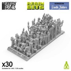 Green Stuff World- 3D Printed - Dungeons & Fantasy - Candle Holders