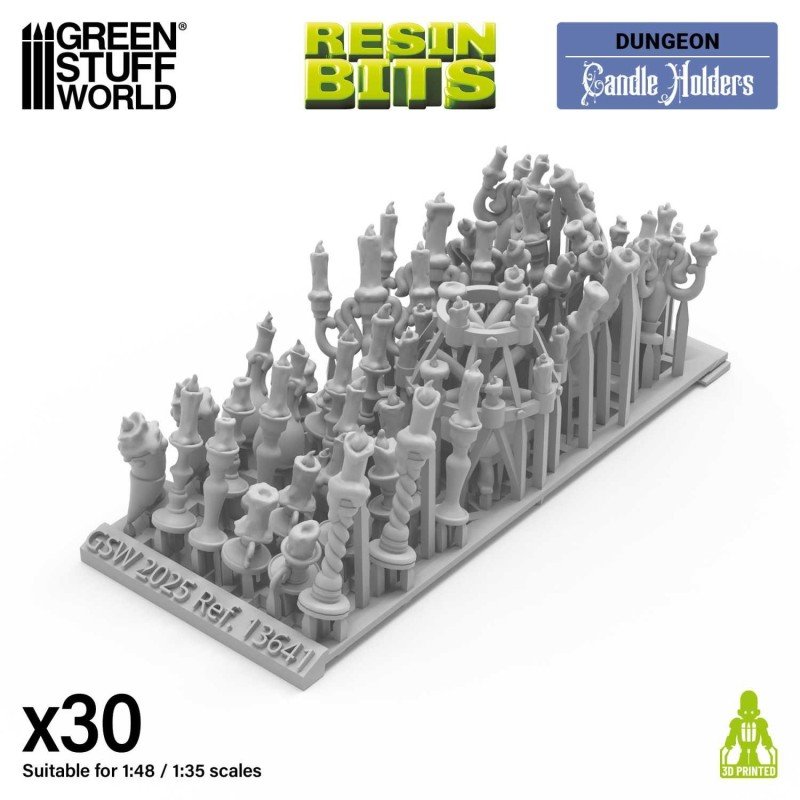 Green Stuff World - 3D geprint - Kerkers & Fantasy - Kandelappen