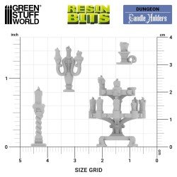 Green Stuff World- 3D Printed - Dungeons & Fantasy - Candle Holders