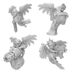 Green Stuff World - 3D Geprint - Wargames Miniaturen - Cyber Cherubs