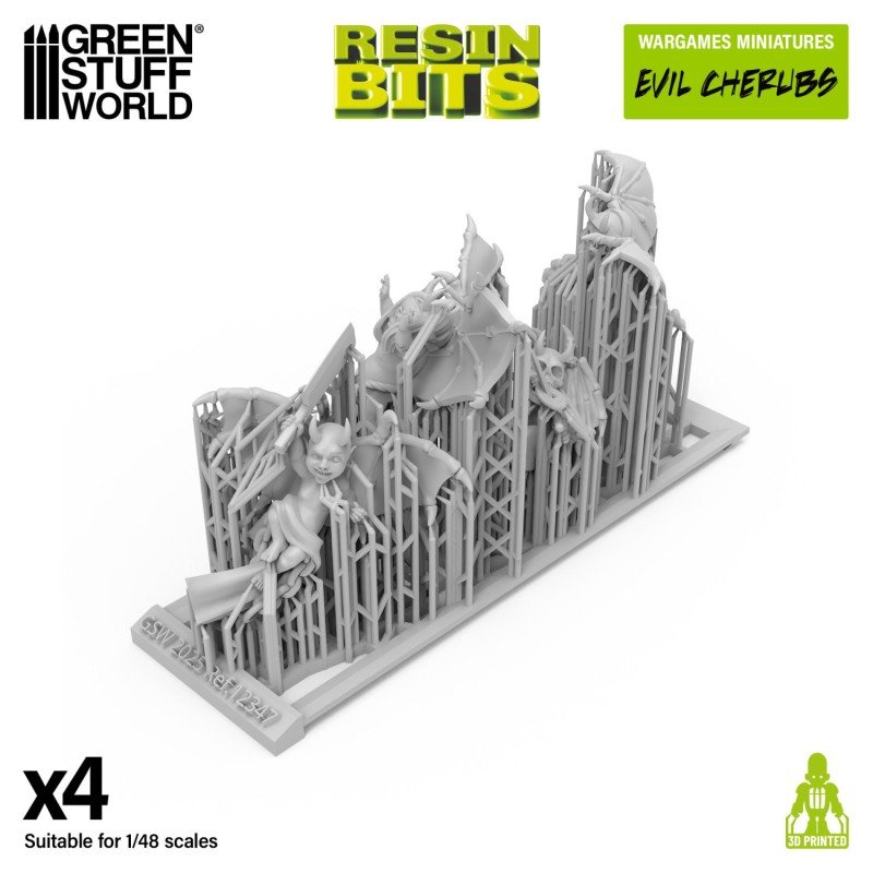 Green Stuff World - 3D Geprint - Wargames Miniaturen - Evil Cherubs