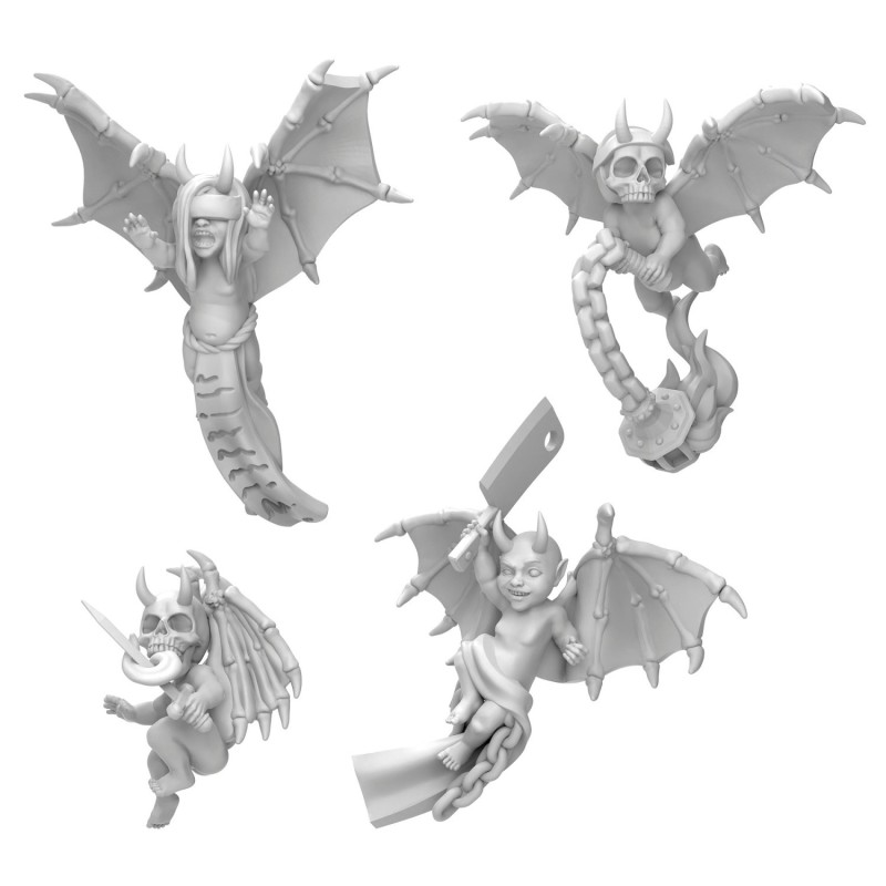 Green Stuff World - 3D Geprint - Wargames Miniaturen - Evil Cherubs