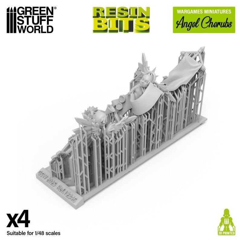 Green Stuff World- 3D Printed - Wargames Miniatures - Chérubins Angéliques