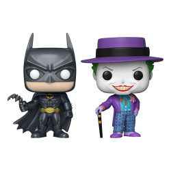 DC Comics Batman (1989) - Pack 2 Figurines Funko POP! Heros Vinyl Batman & The Joker 9 cm