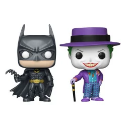 DC Comics Batman (1989) - Pack 2 Figurines Funko POP! Heros Vinyl Batman & The Joker 9 cm | 889698624800