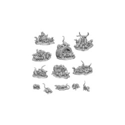 Green Stuff World- 3D Printed - Animals - Swarms of Rats
