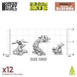 Green Stuff World- 3D Printed - Animals - Beetle Swarms