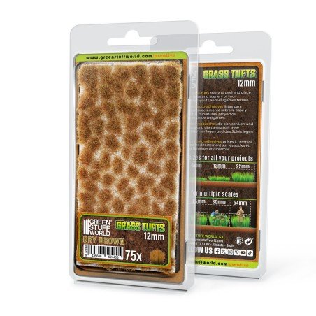 Green Stuff World - Grass Tufts XXL 12mm - Dry Brown