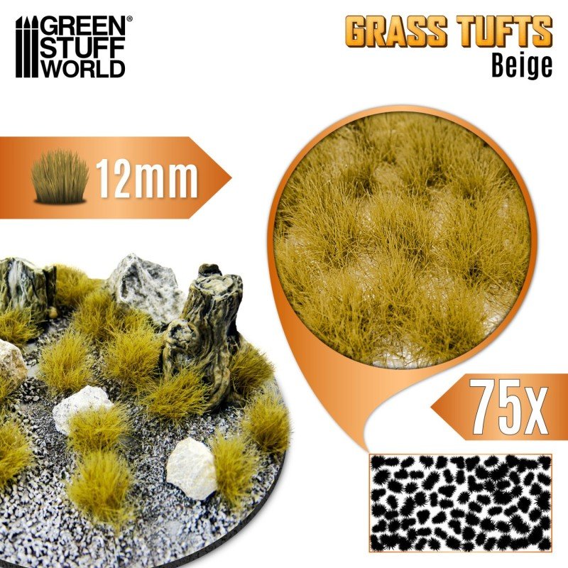 Green Stuff World - Grass Tufts XXL 12mm - Beige