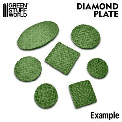 Green Stuff World - Rouleau texturé - Feuille Diamant