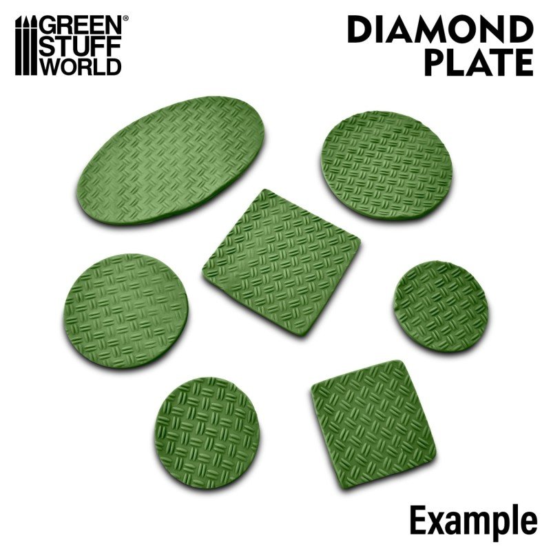 Green Stuff World - Getextureerde Rol - Diamantblad