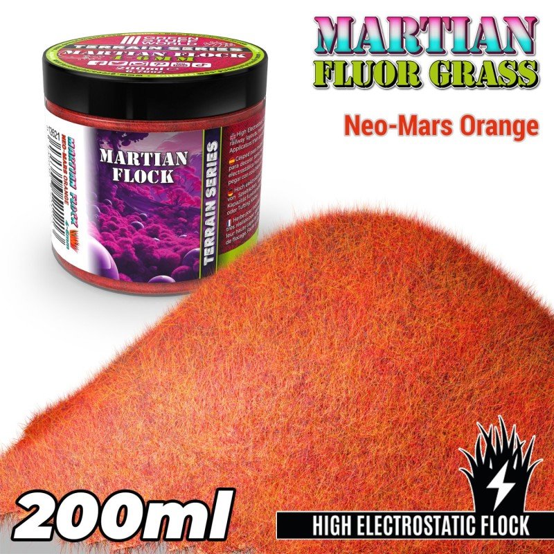 Green Stuff World - Basing - Grass Flock - Martian - Neo-Mars Orange