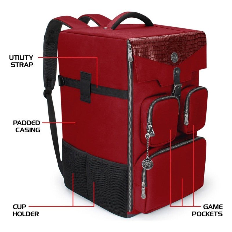 Enhance Board Game Backpack Collector's Edition Red