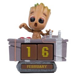 Marvel calendrier perpétuel 3D Groot Death Button 12 cm