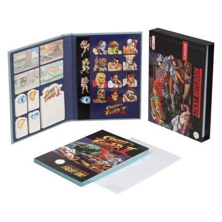 Street Fighter Premium Notebook with Sticky Notes and Cover A5 