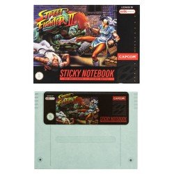 Street Fighter Premium Notebook with Sticky Notes and Cover A5 