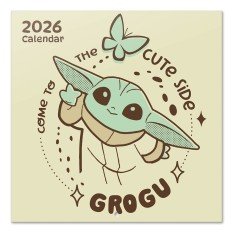 Star Wars The Mandalorian and Grogu calendrier mural 2027 30 x 30 cm
