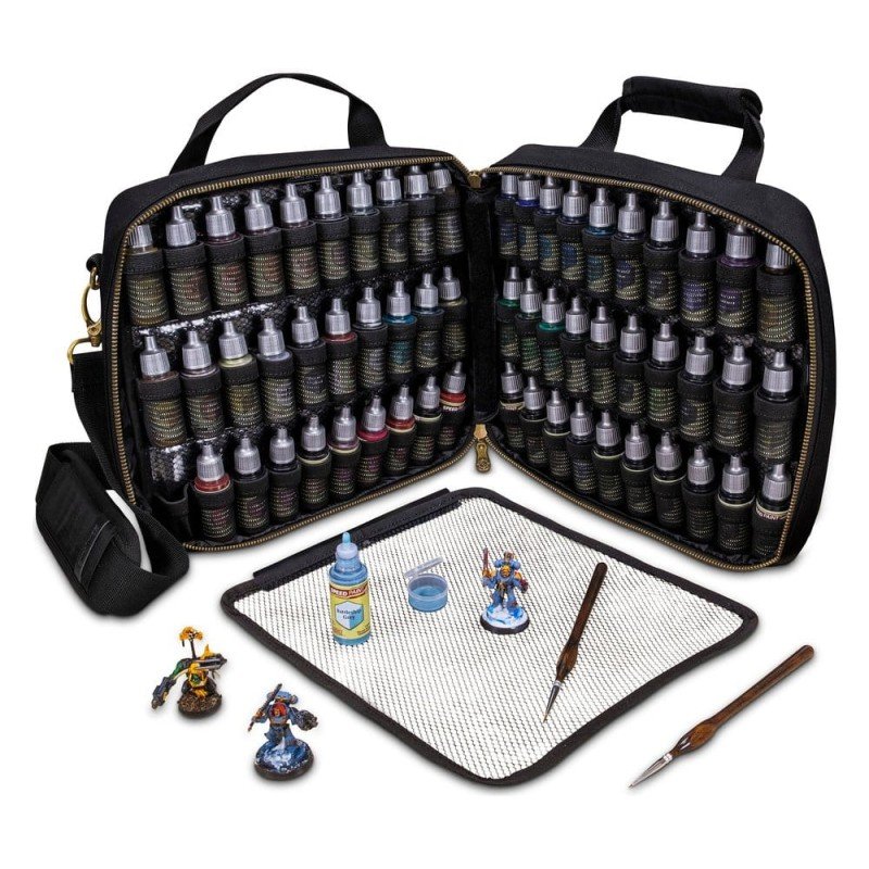 Enhance Mallette de Peinture pour Figurines Noir