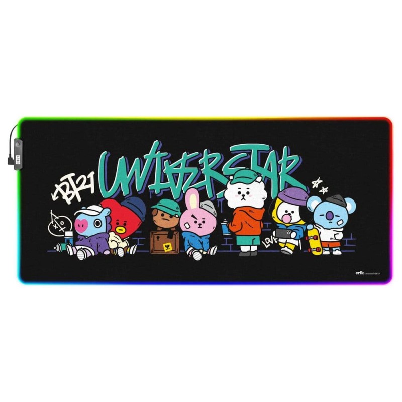 BT21 LED XXL Tapis de Souris 90 x 40 cm