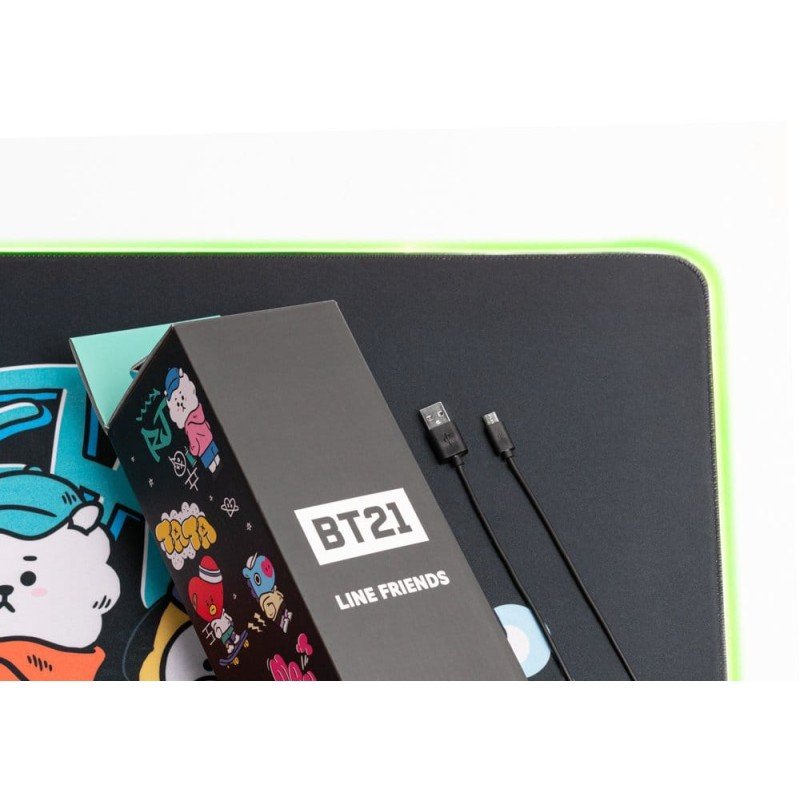BT21 LED XXL Tapis de Souris 90 x 40 cm
