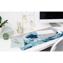 Hokusai La Grande Vague de Kanagawa Tapis de Souris XL 80 x 35 cm