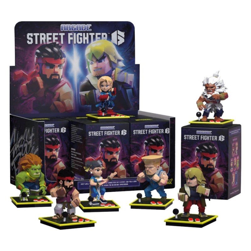 Arcade: Capcom Street Fighter Series Kandy 4 inch Vinyl Figure Blind Box Display (6)