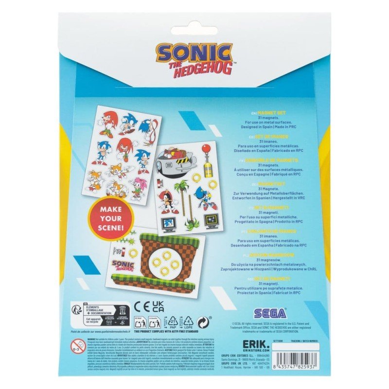Sonic set d'aimants découpés