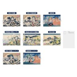 Hatsune Miku x Katsushika Hokusai iXima Postcard A/B/C/D/E/F/G/H Assortment (10)