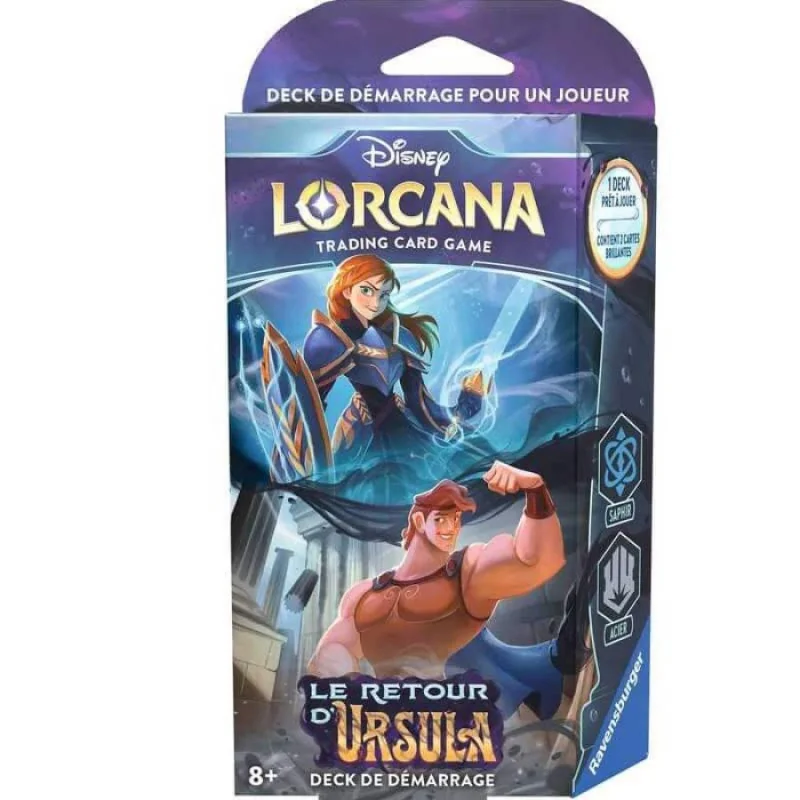 Disney Lorcana: Ursula's Return - Chapter 4 - Starter Deck (Sapphire/Steel) FR | 4050368983367