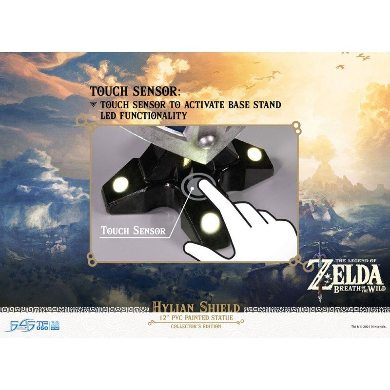 The Legend of Zelda Breath of the Wild PVC Statue Hylian Shield Collector's Edition 29 cm