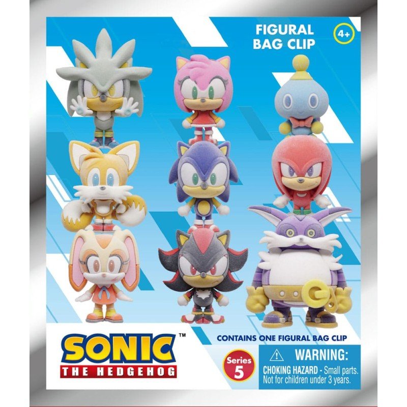 Sonic the Hedgehog Series 5 présentoir porte-clés sac à dos Flocking (24)