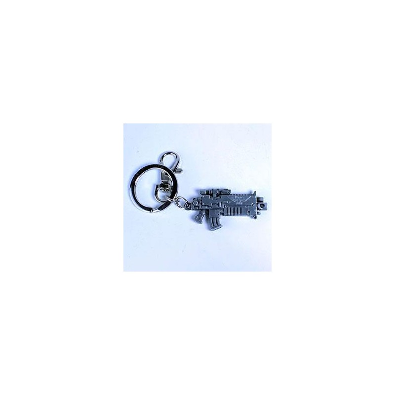 Warhammer 40K porte-clés métal Bolter Metallic Finish