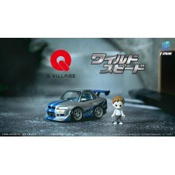 Fast & Furious véhicule avec minifigurine Q-Village Nissan Skyline GT-R (R34) 9 cm